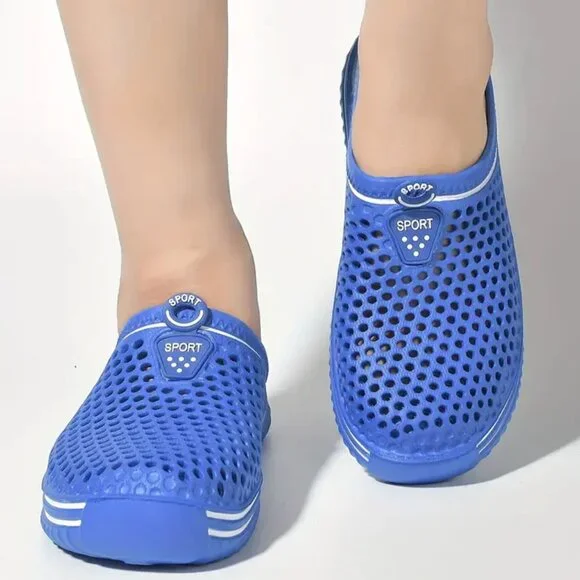 blue clogs Shoes New Royal Blue Slip On Waterproof Clogs